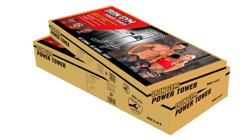 Packaging of the Iron Gym Power Tower