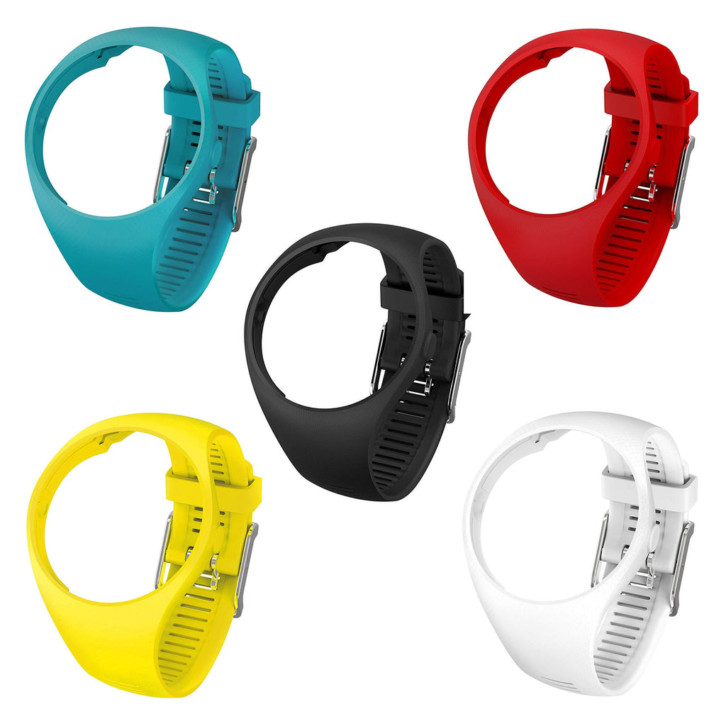 Polar M200 Wrist Strap - 5 colours - blue, red, black, yellow and white