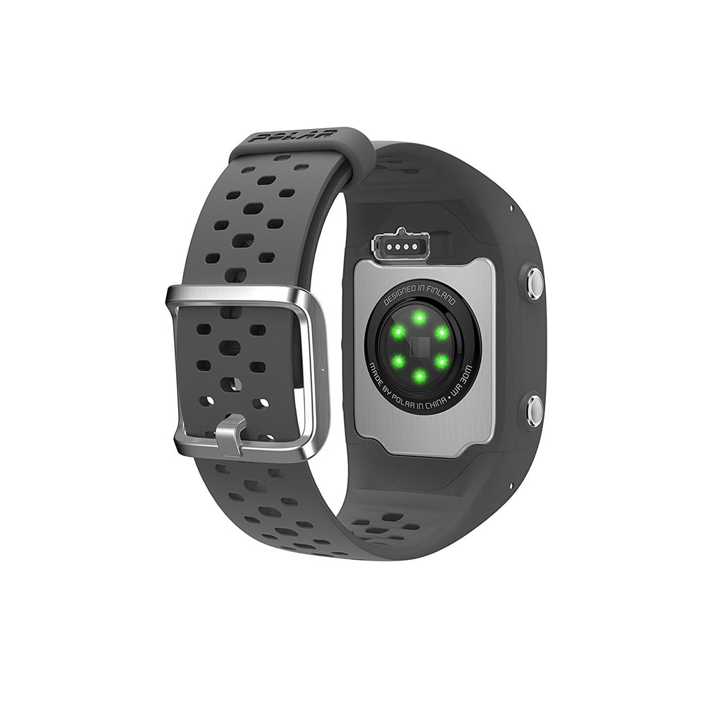 Polar M430 GPS Running Watch with Wrist-Based Heart Rate - black showing the sensor