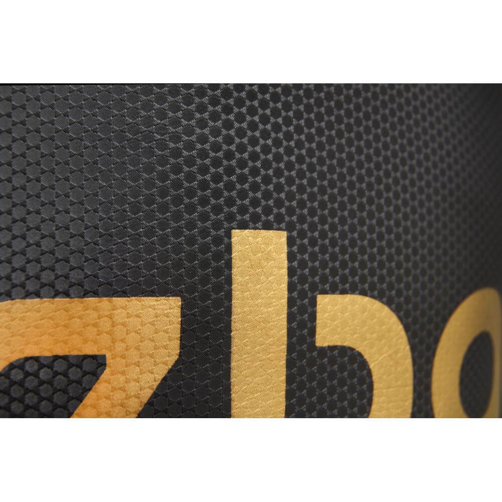Reebok 4ft PU Punch Bag Logo- Black/Gold
