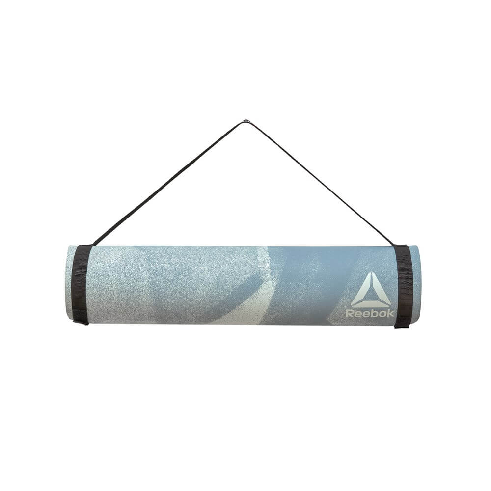 Reebok 4mm POE Yoga Mat - Green with Carry Strap