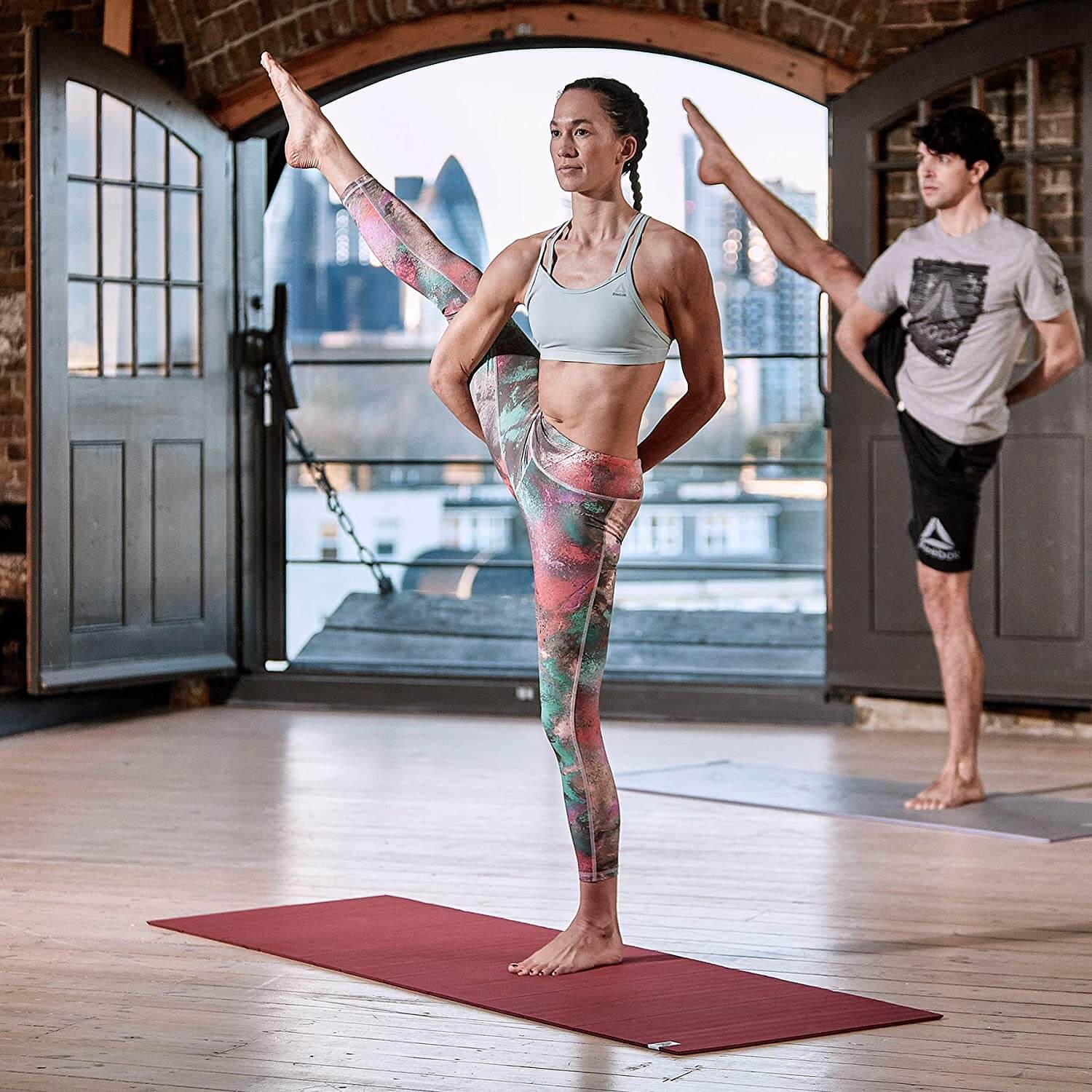 Reebok folding yoga mat deals
