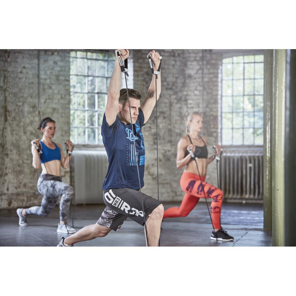 Gym class using Reebok Studio Adjustable Resistance Tubes - Medium