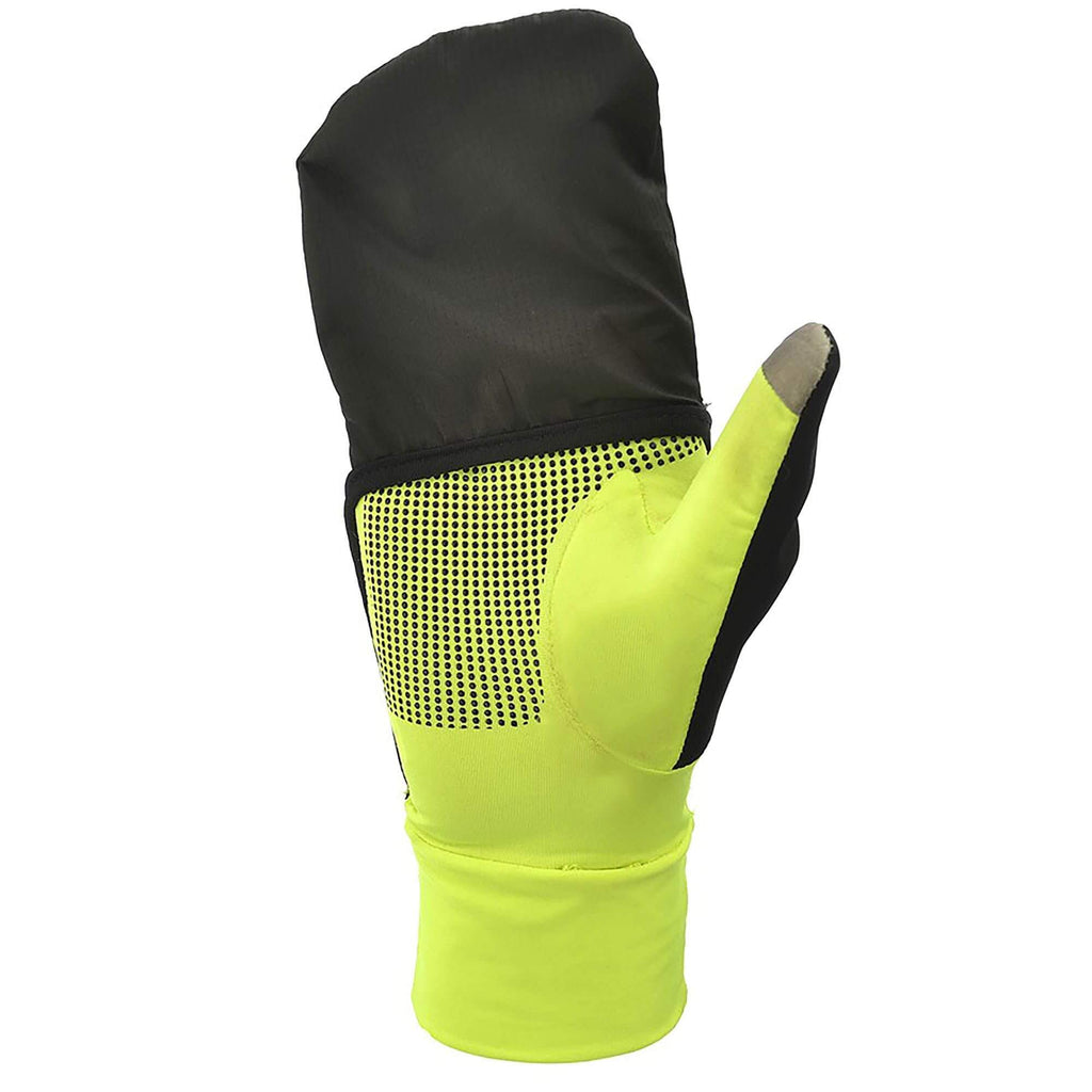 Reebok All-Weather Running Gloves with comfortable, removeable hood for the fingers