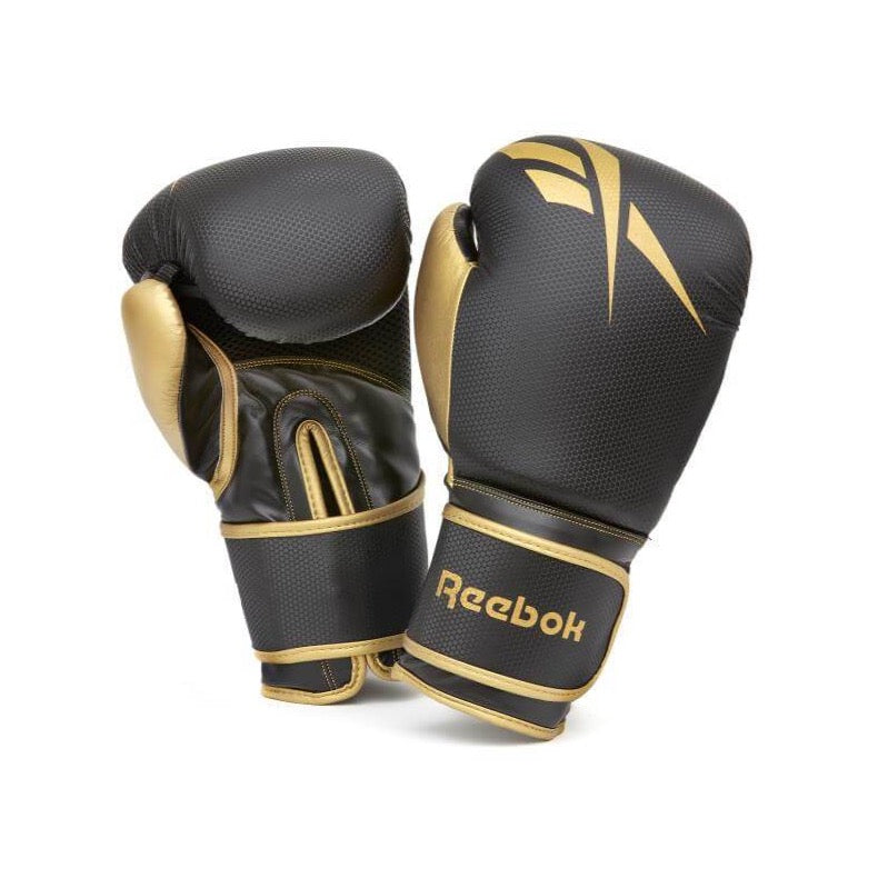 Reebok Boxing Gloves - Black and Gold