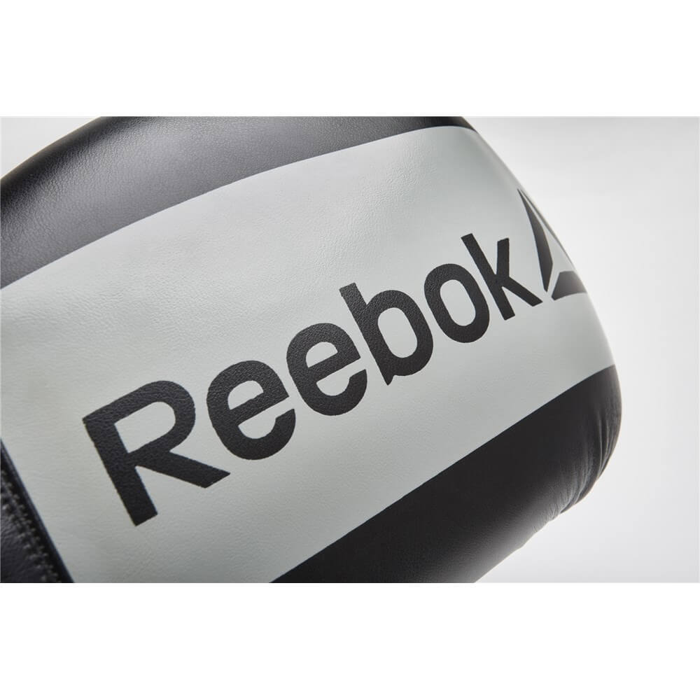 Reebok Boxing Gloves - Grey, Logo