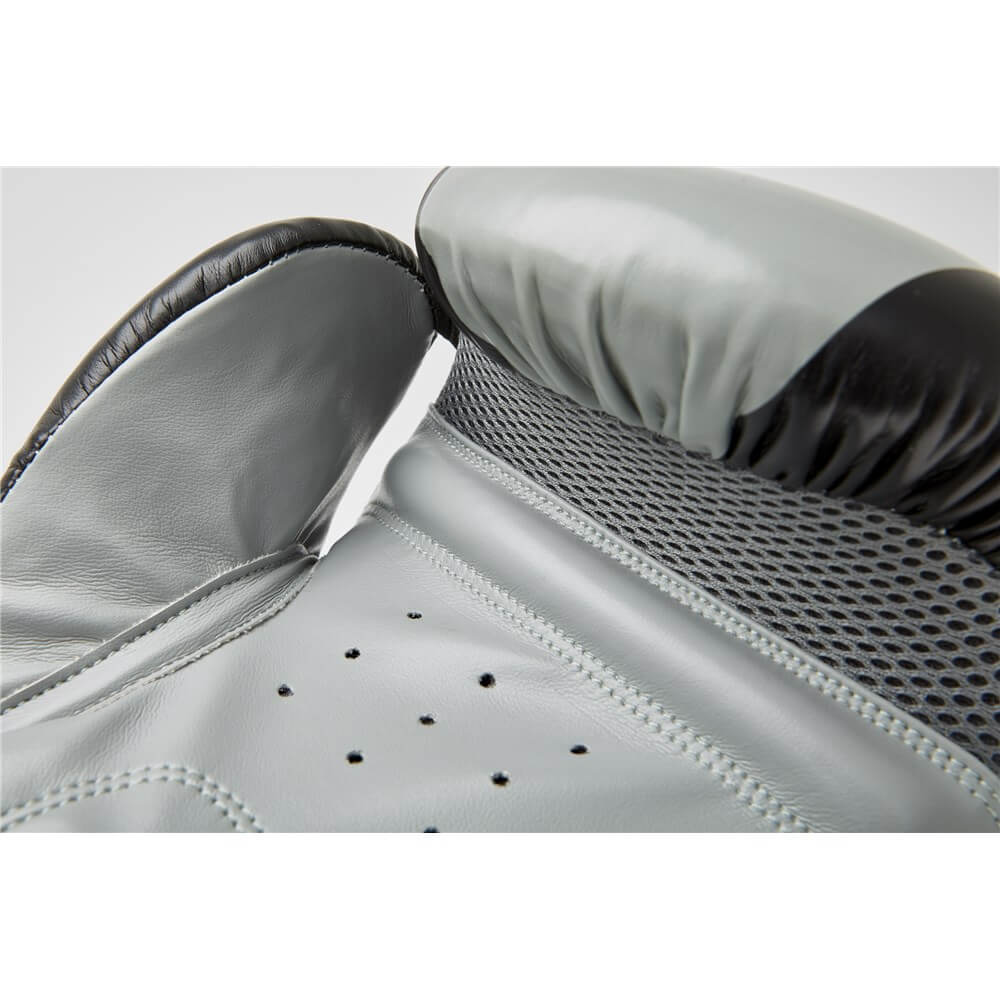 Reebok Boxing Gloves - Grey, Breathable Palm