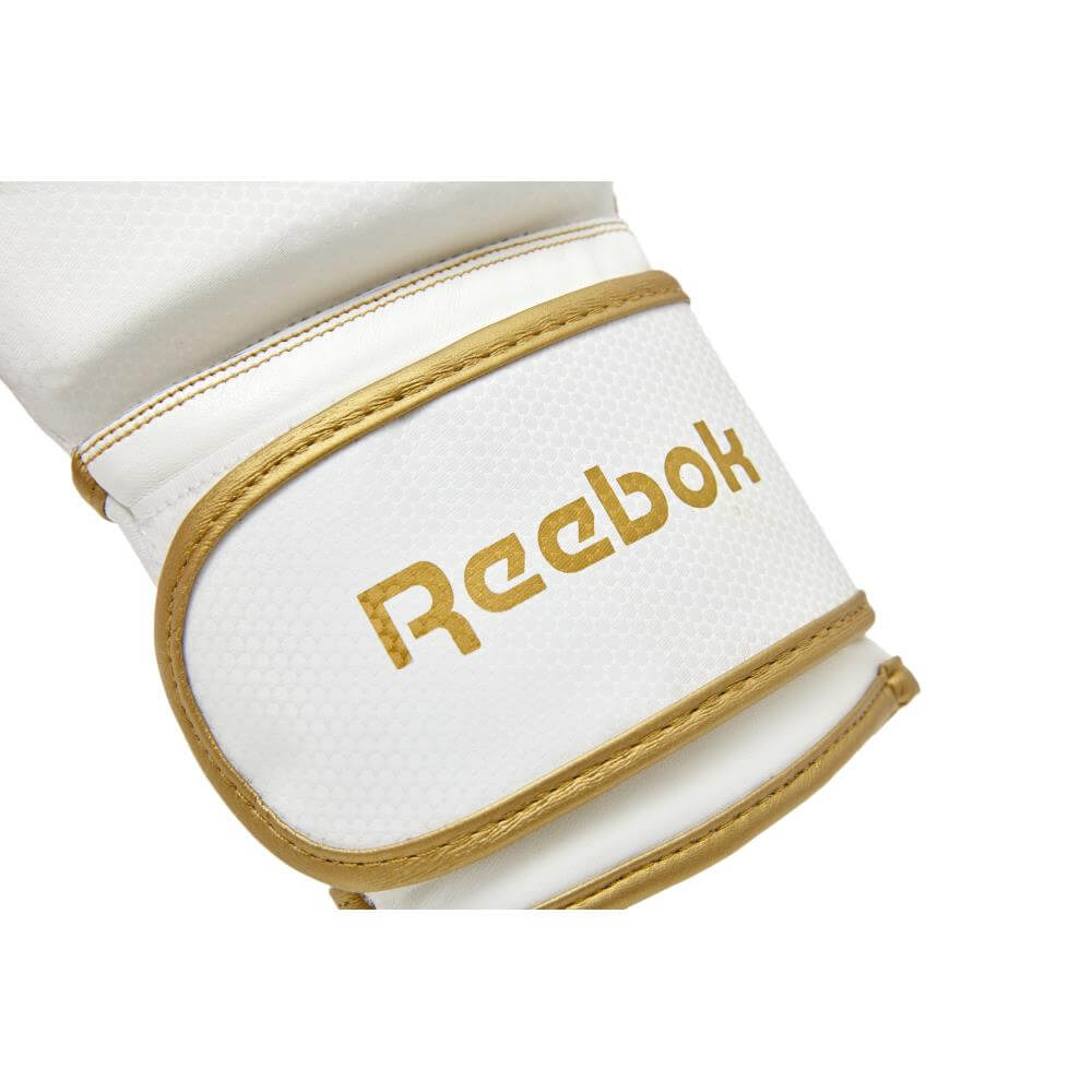 Reebok Boxing Gloves - White and Gold