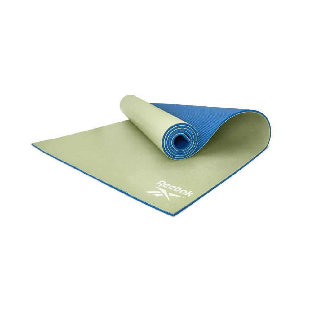 Reebok Double Sided 6mm Yoga Mat - Blue/Green