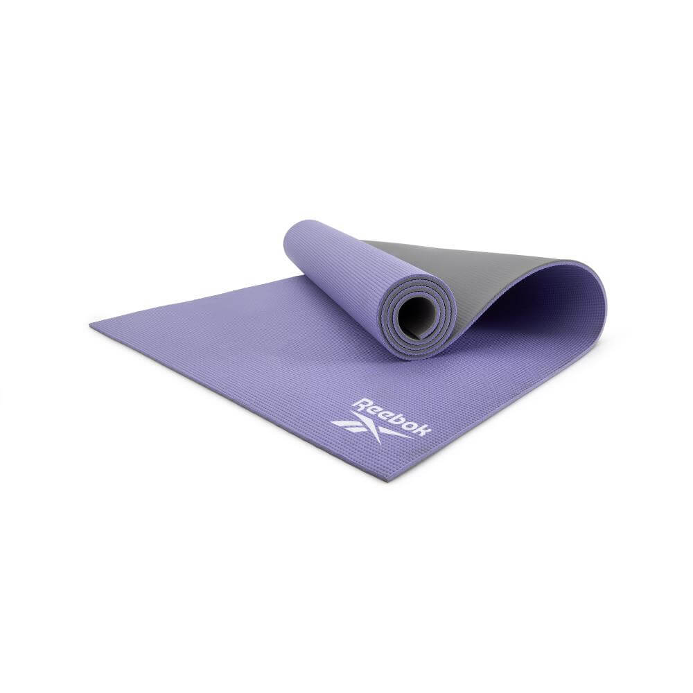 Reebok Double Sided 6mm Yoga Mat - Purple/Grey