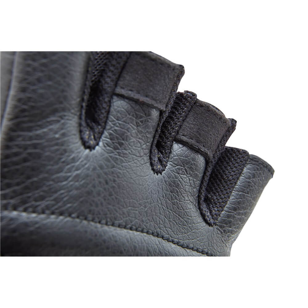 Reebok Leather Weight Lifting Gloves - Black