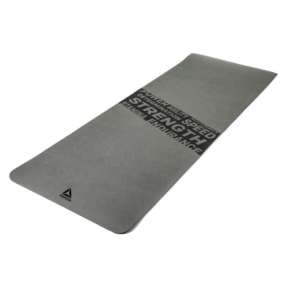 Reebok 8mm Thick Strength Fitness Mat - Grey