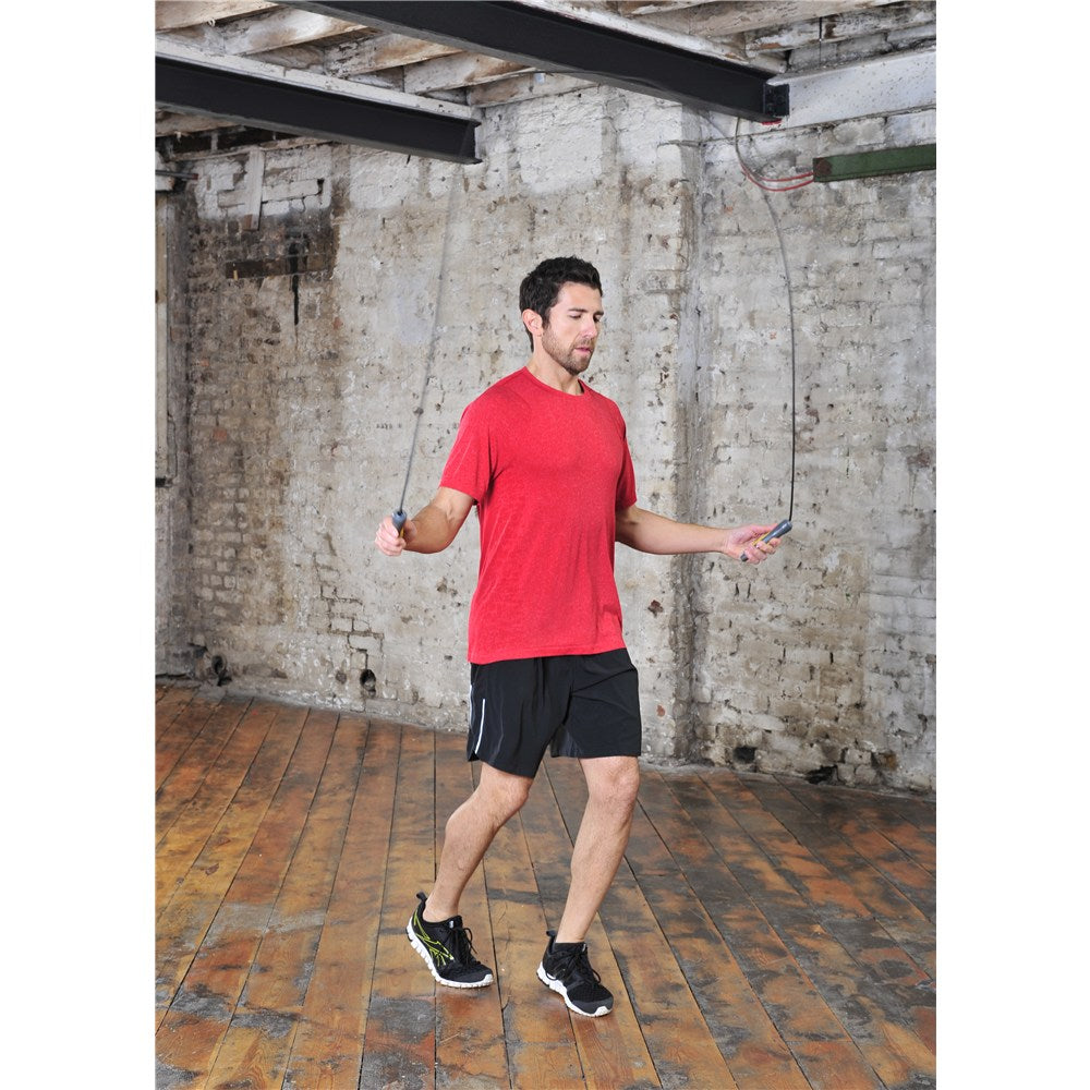 Reebok Studio Leather Skipping Rope - Man doing an Agility Workout