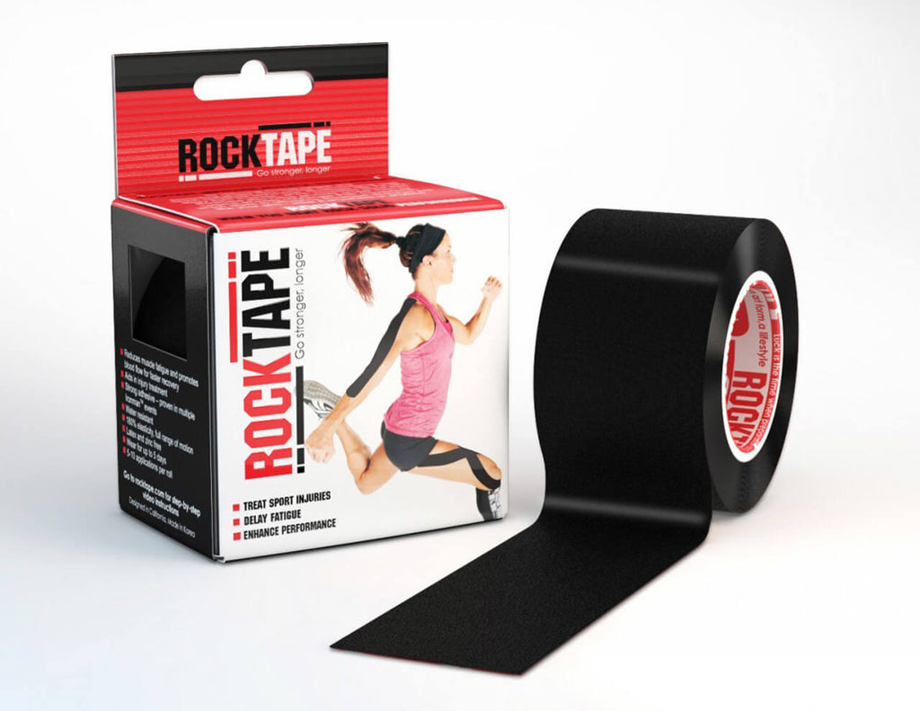 RockTape Kinesiology Tape 5cm x 5m - Black