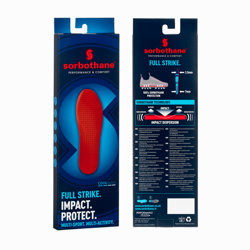 Sorbothane Full Strike Insoles - Packaging