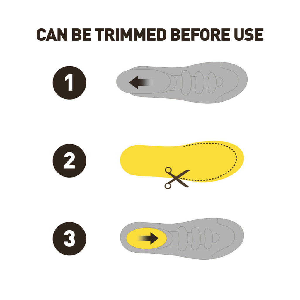 Sorbothane Double Strike Foot Insoles - Can be trimmed before use