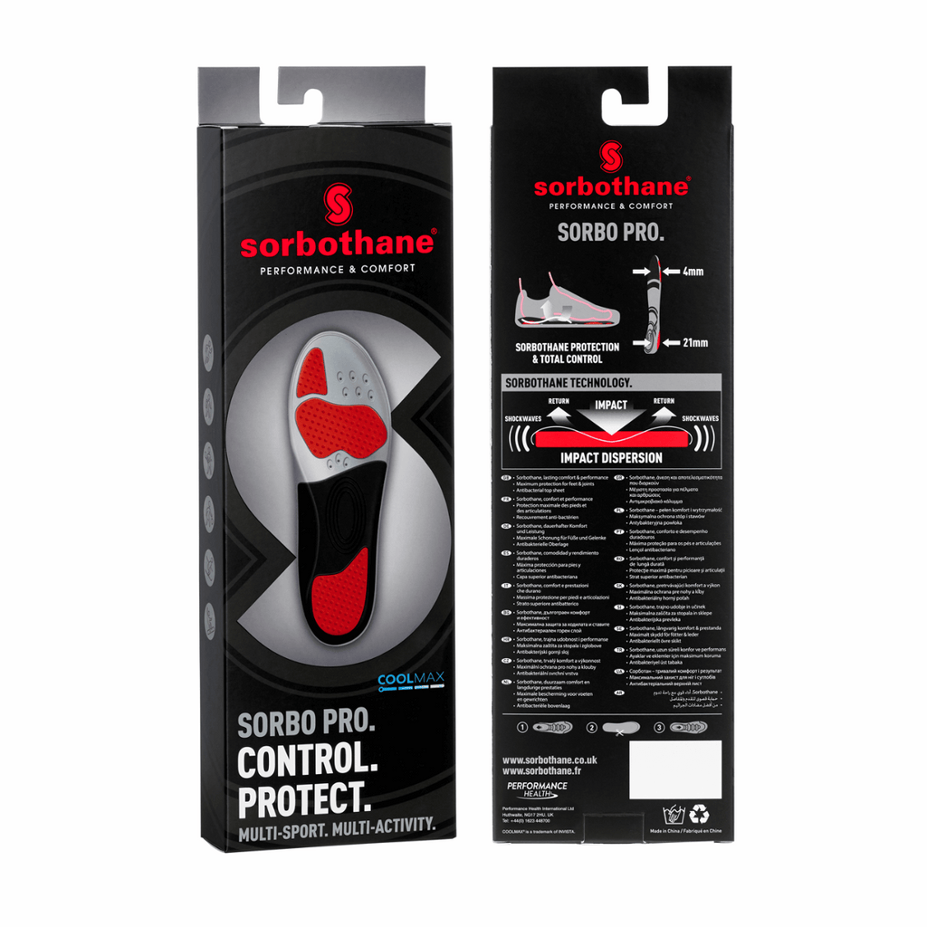 Sorbothane Sorbo Pro Shoe Insoles - Box