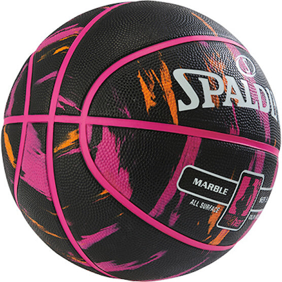 Spalding NBA Marble Multi-Coloured Women's Basketball - Black