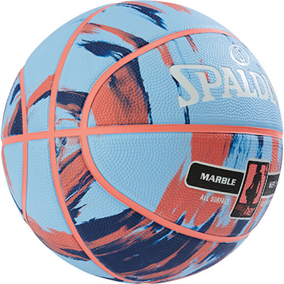Spalding NBA Marble Multi-Coloured Women's Basketball - Blue