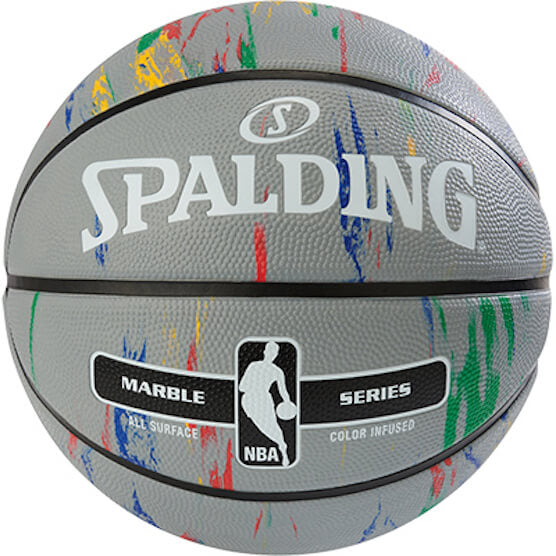 Spalding NBA Marble Outdoor Basketball - Grey