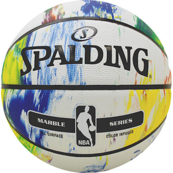 Spalding NBA Marble Outdoor Basketball - White