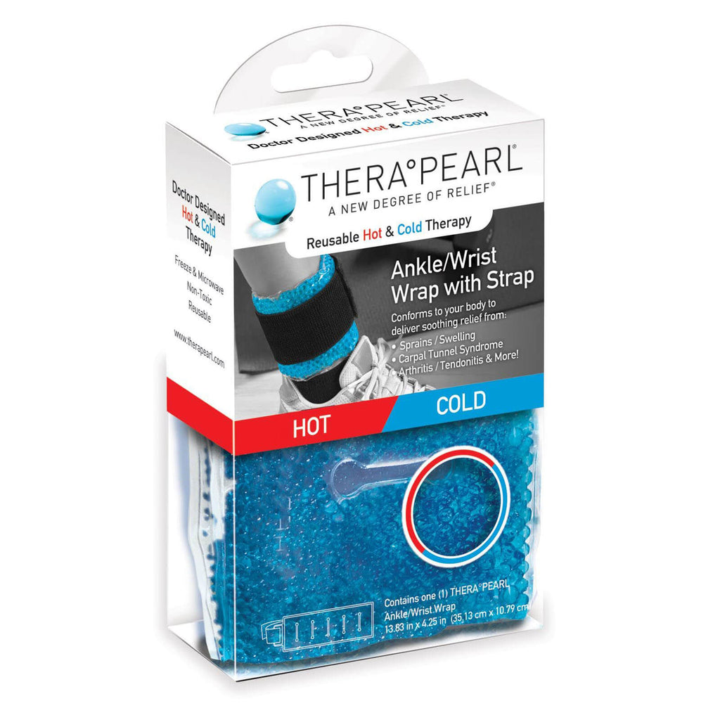 TheraPearl Hot and Cold Ankle/Wrist Wrap with Strap