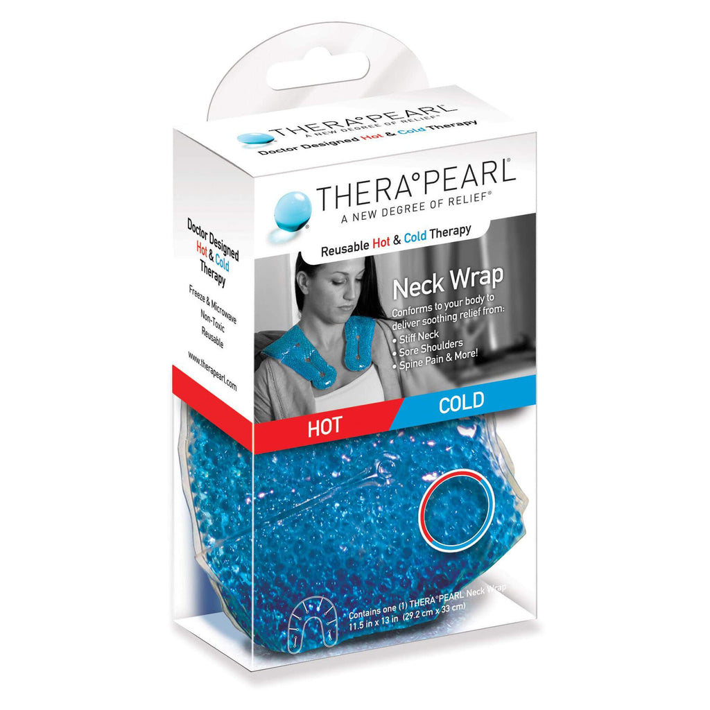 TheraPearl Hot and Cold Neck Wrap - Ice/Heat Pack for Neck Pain Relief