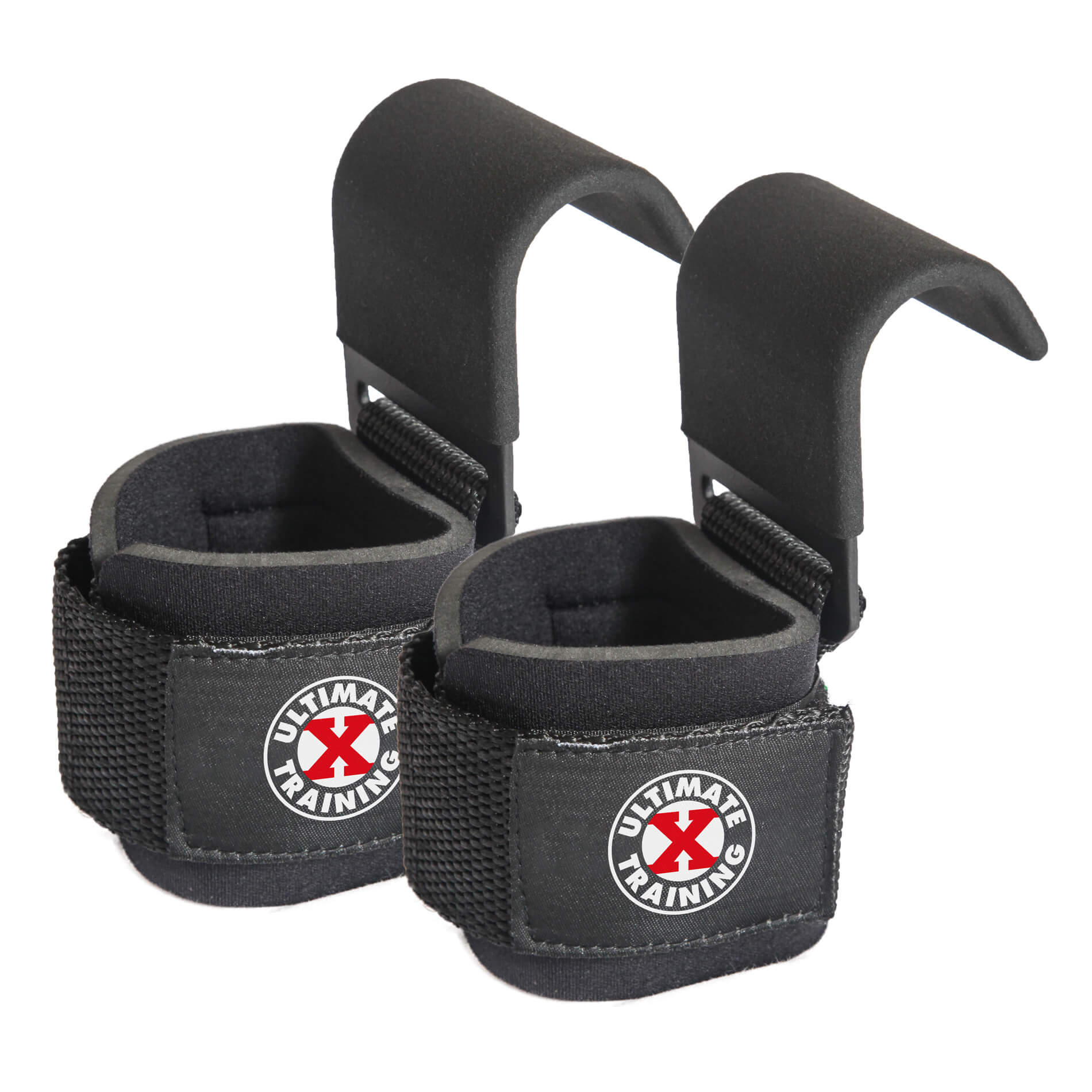 thumbnail image 2 of Heavy-Duty Weight Lifting Hooks – Deadlift Straps With Wrist Support For Men, Extra Padding, Black 2 of 4