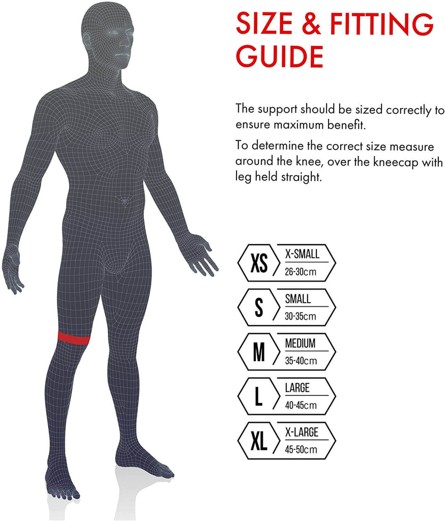 Vulkan Classic Knee Support - Size Guide