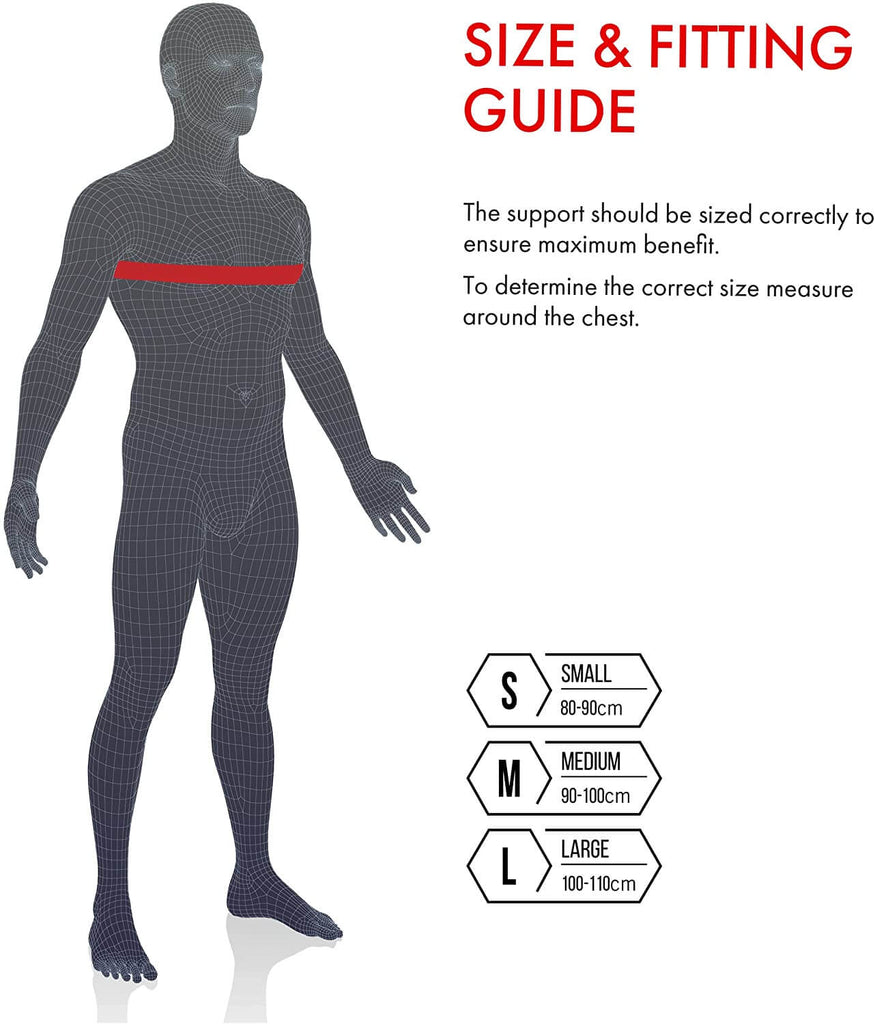 Vulkan Classic Shoulder Strap Support - Size Guide