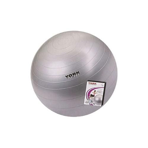 York 65cm Exercise Gym Ball with Pump and DVD