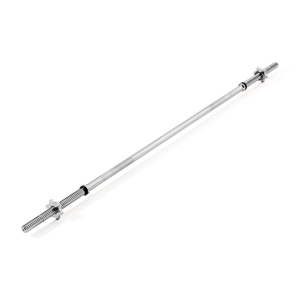 York 6ft Standard 1" Spinlock Barbell Bar with Collars