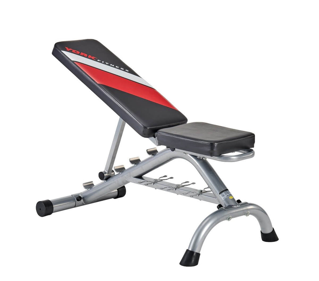 York Dumbbell Weight Bench Black Edition - incline position