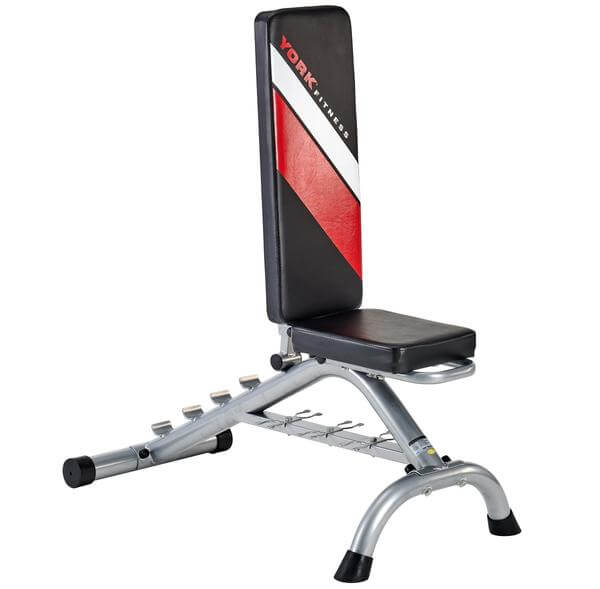 York Dumbbell Weight Bench Black Edition - Upright position