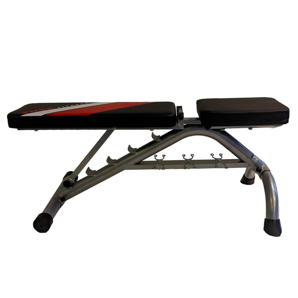 York Dumbbell Weight Bench Black Edition - flat position