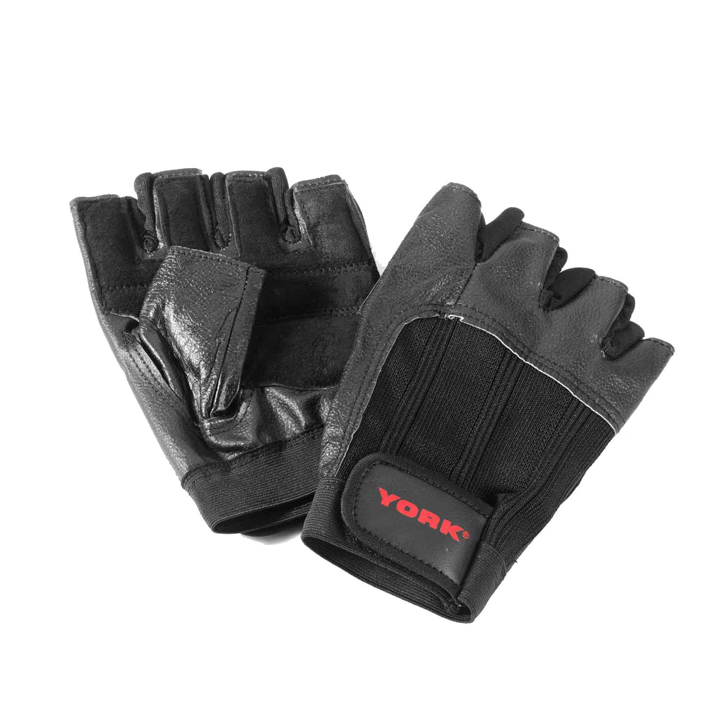 York Leather Weight Lifting Gloves