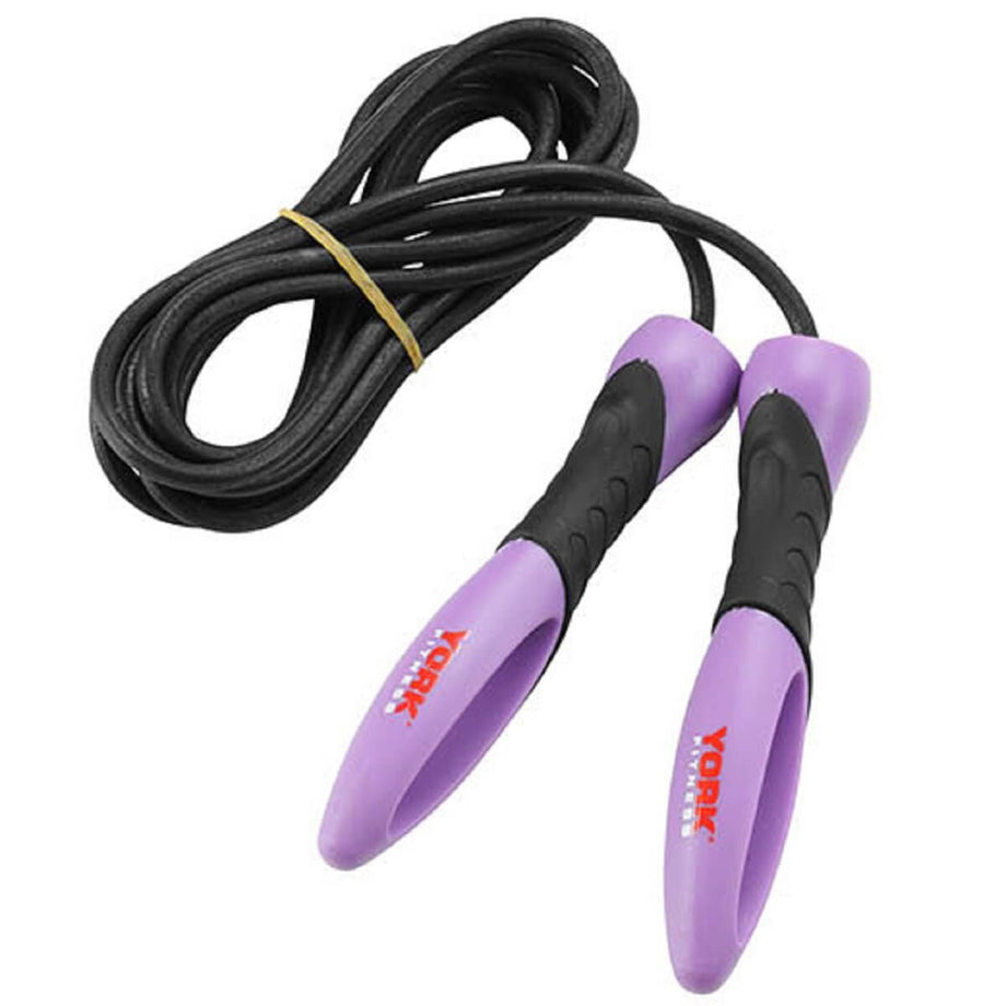York Leather Skipping Rope Purple – Workout For Less