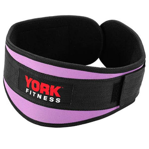 York Fitness Nylon Weight Lifting Belt - Purple
