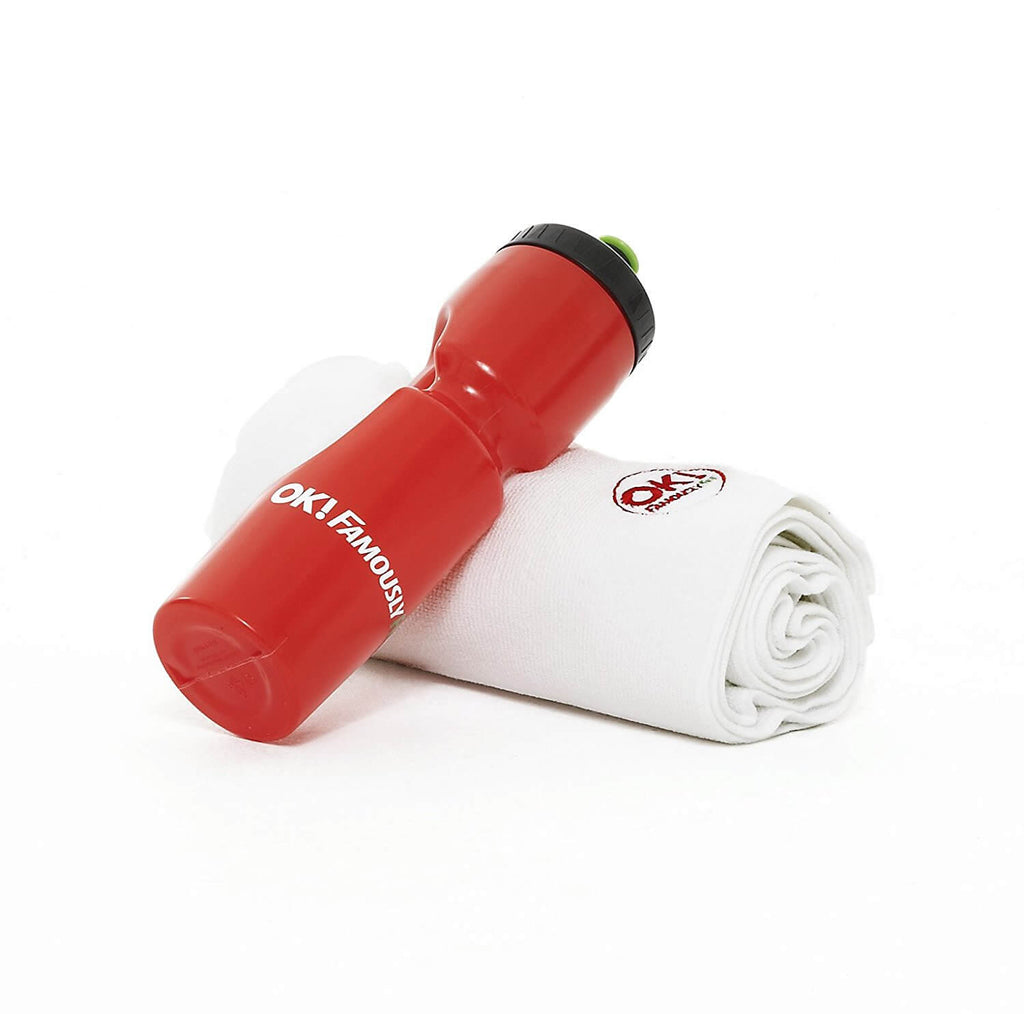York OK! Famously Fit Gym Towel and Drinks Bottle Set