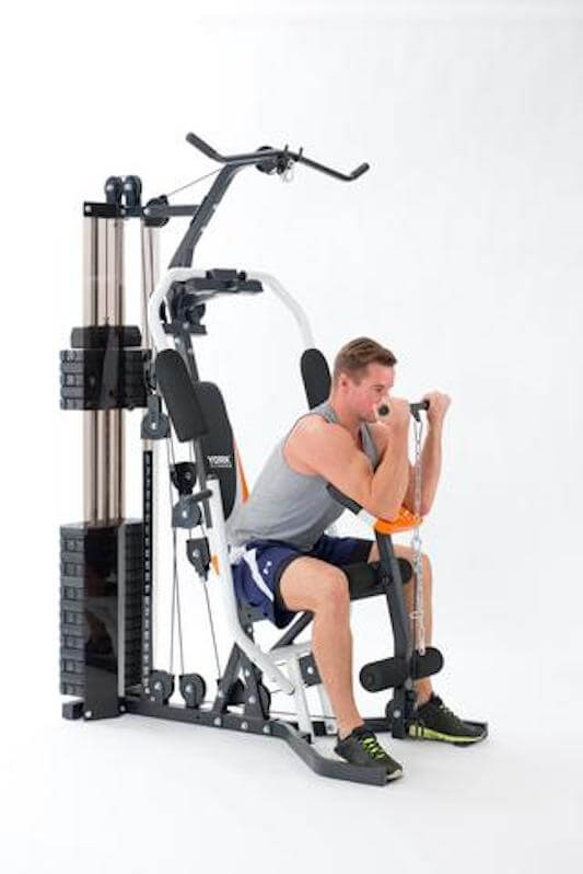 Bicep preacher curl using the York Perform Multi Gym