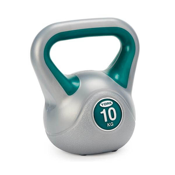 York 10kg Vinyl Kettlebell - Green