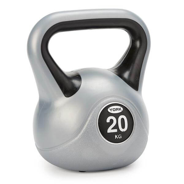 York 20kg Vinyl Kettlebell - Black