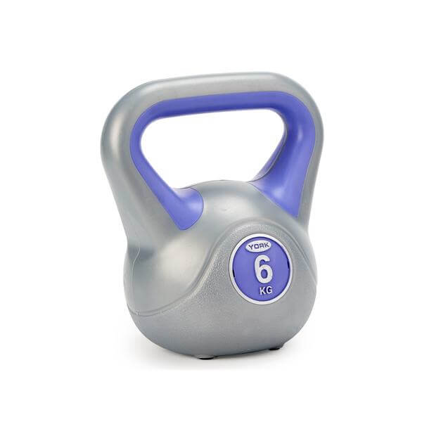 York 6kg Vinyl Kettlebell - Purple