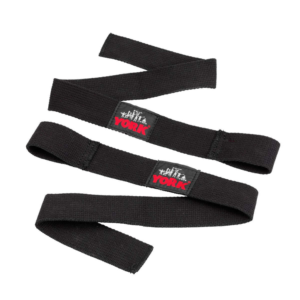 York Weight Lifting Straps Black