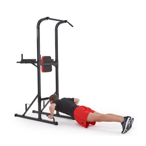 Press ups on the York home workout tower