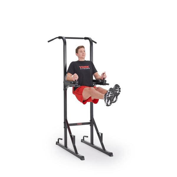 Man performing leg raised on the York power tower VKR Station